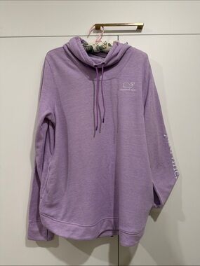 Vineyard Vines Lavender Cowl Neck Pullover with 2 pockets